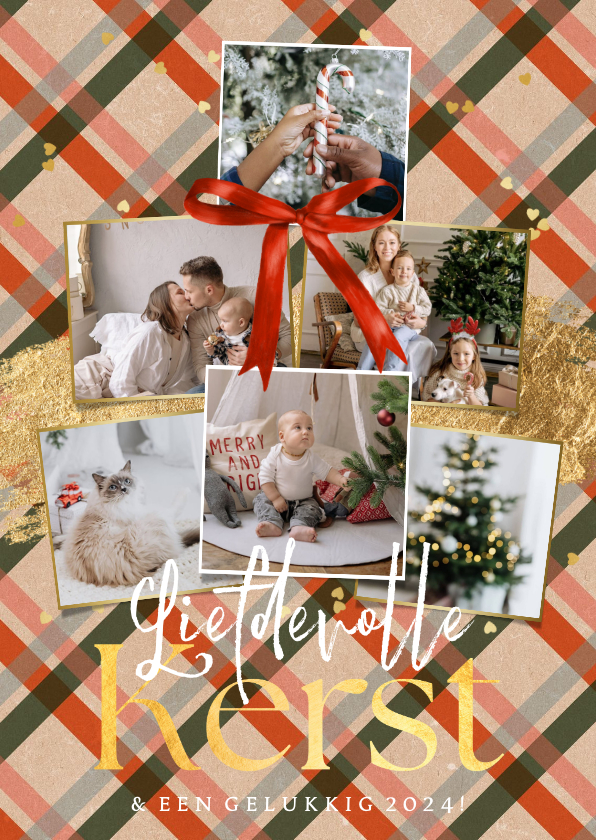 Kerstkaart Liefdevolle Kerst Collage Kerstruit Kaartje Go