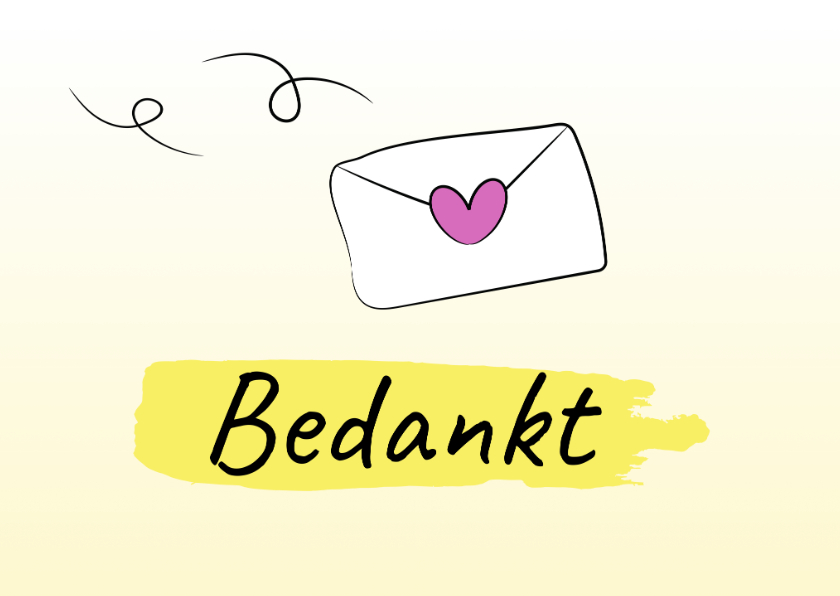 Bedankkaartjes - Bedanktkaart