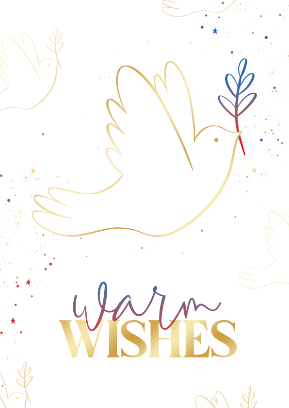 Bedankkaartjes - Warm wishes verschilmakers wit Engelstalig