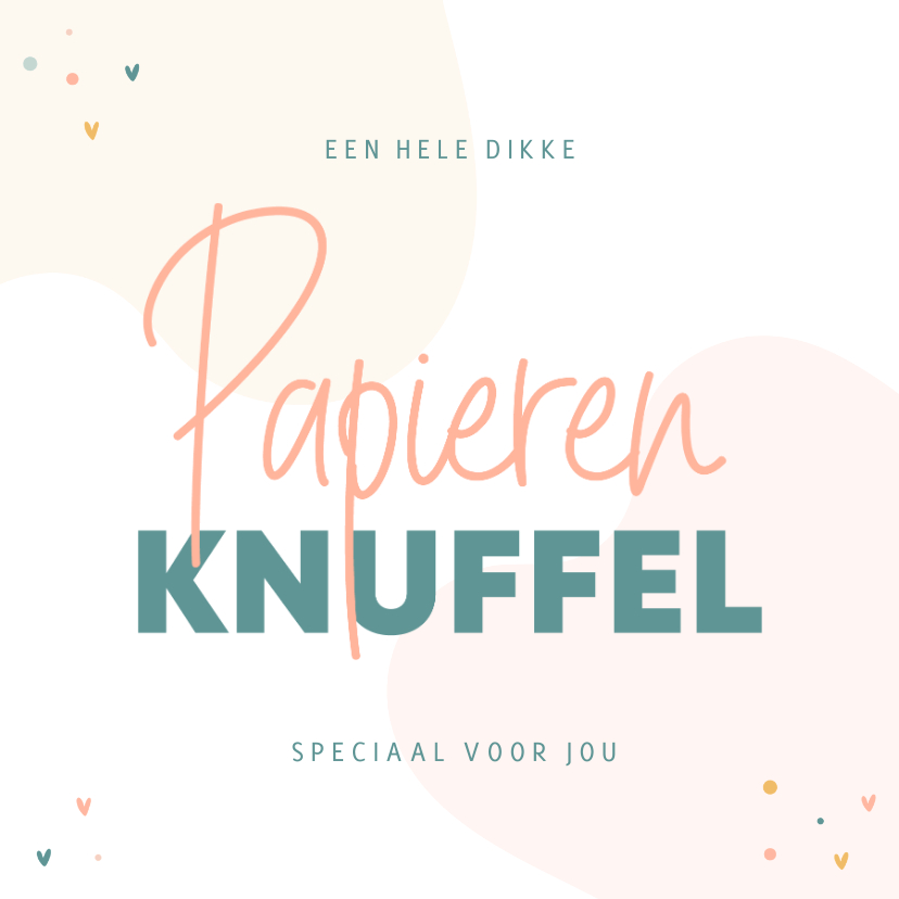 Beterschapskaarten - Beterschapskaart met papieren knuffel