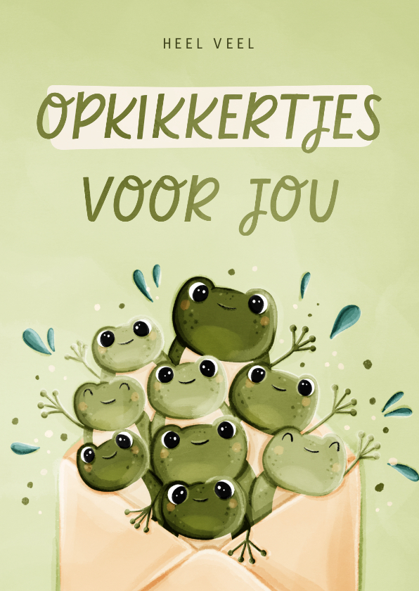 Beterschapskaarten - Beterschapskaart opkikkertjes voor jou