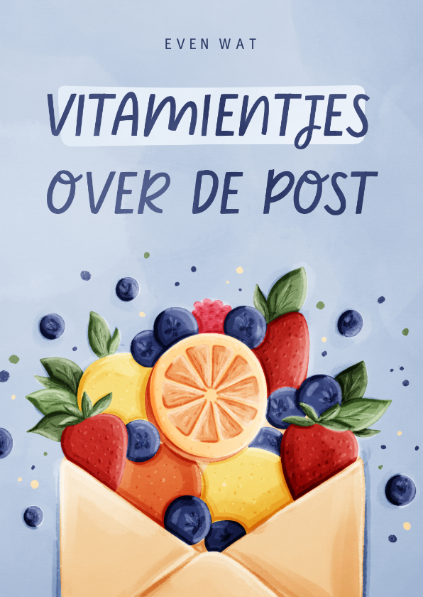 Beterschapskaarten - Beterschapskaart vitamientjes over de post fruit