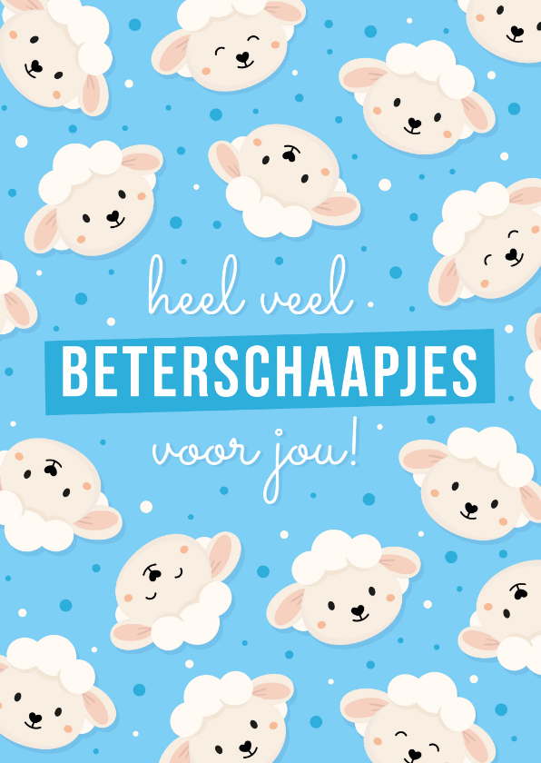 Beterschapskaarten - Grappige beterschapskaart kind beterschaapjes voor jou!