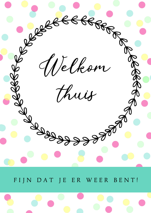 Beterschapskaarten - Welkom thuis kaart 3 - WW