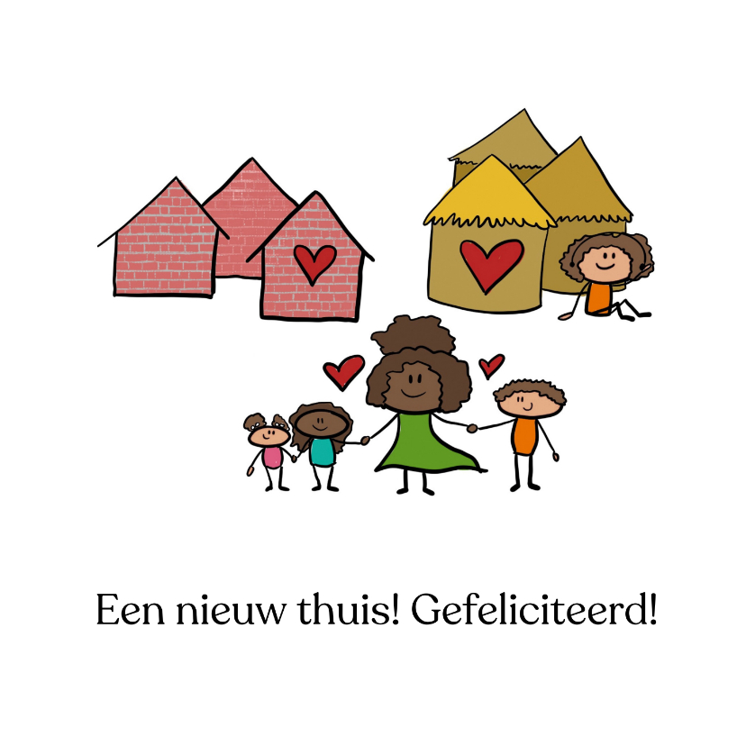 Felicitatiekaarten - Gefeliciteerd met je nieuwe woning