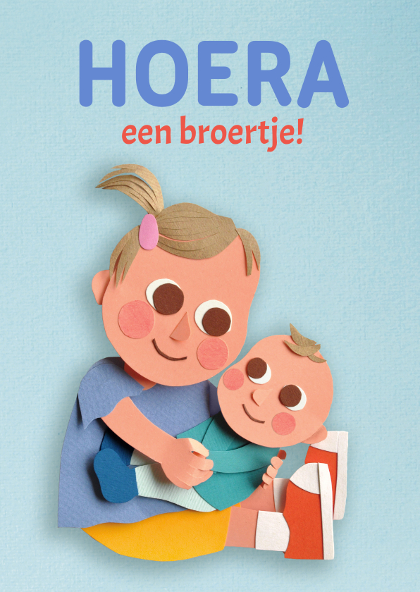 Felicitatiekaarten - Hoera een baby broertje