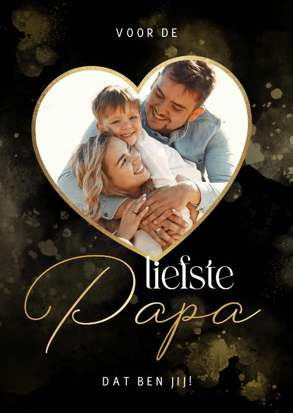 Fotokaarten - Stijlvol Vaderdag fotokaartje voor de liefste papa