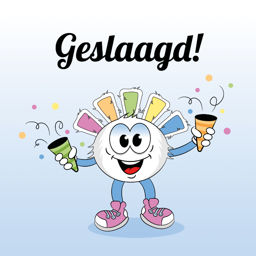 Geslaagd kaarten - Feestelijke geslaagd kaart