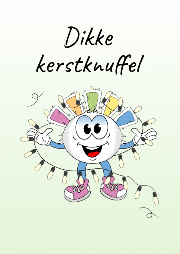 Kerstkaarten - Dikke Kerstknuffel