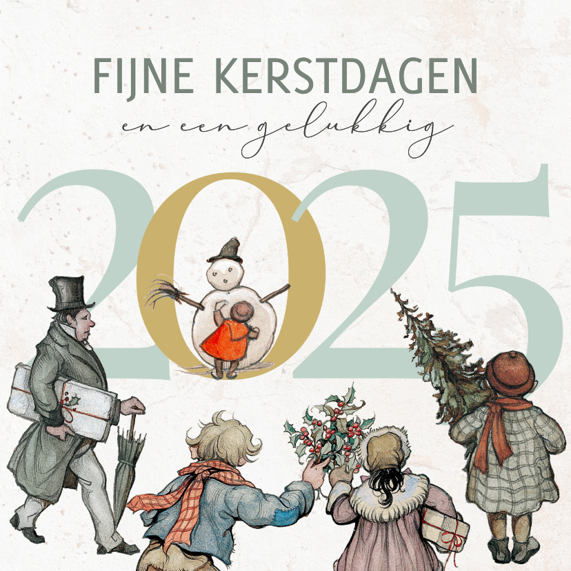 Kerstkaarten - Kerstkaart Anton Pieck 2025