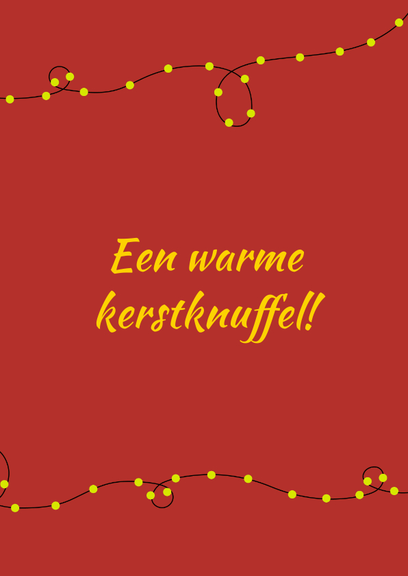 Kerstkaarten - Kerstkaart een warme kerstknuffel GHZ