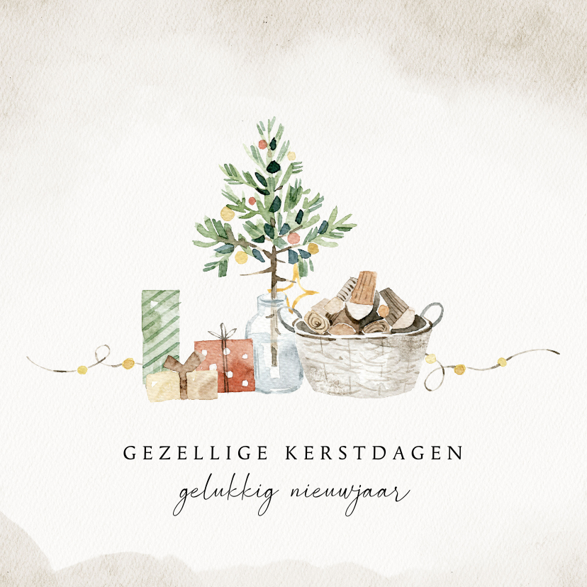 Kerstkaarten - Kerstkaart gezelligheid