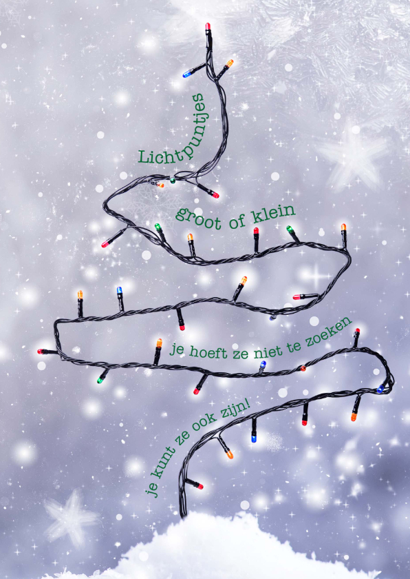 Kerstkaarten - Kerstkaart Lichtpuntje GHZ