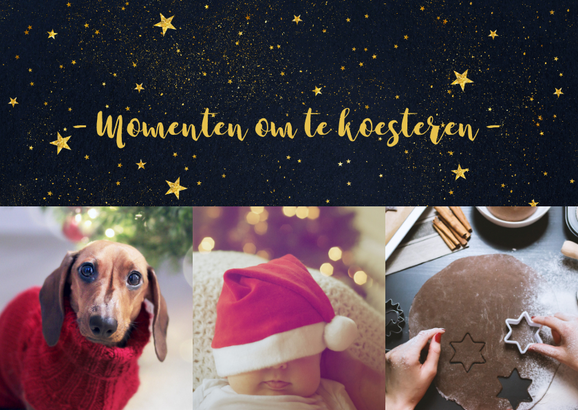 Kerstkaarten - Kerstkaart momenten om te koesteren