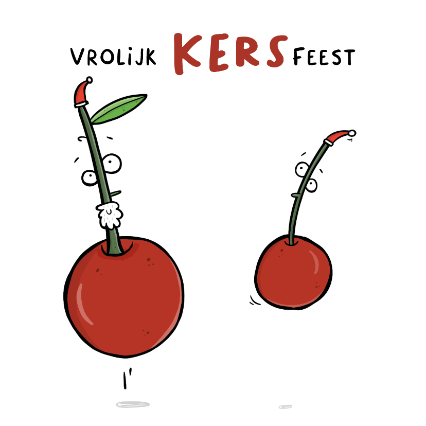 Kerstkaarten - Kerstkaart vrolijk Kersfeest