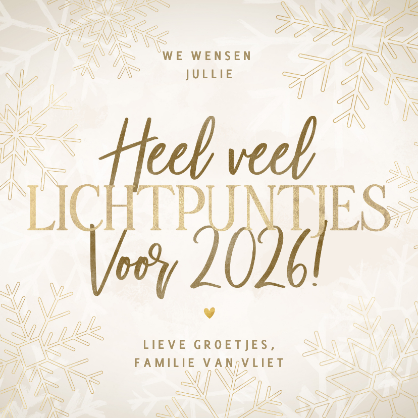 Kerstkaarten - Moderne kerstkaart heel veel lichtpuntjes voor 2026