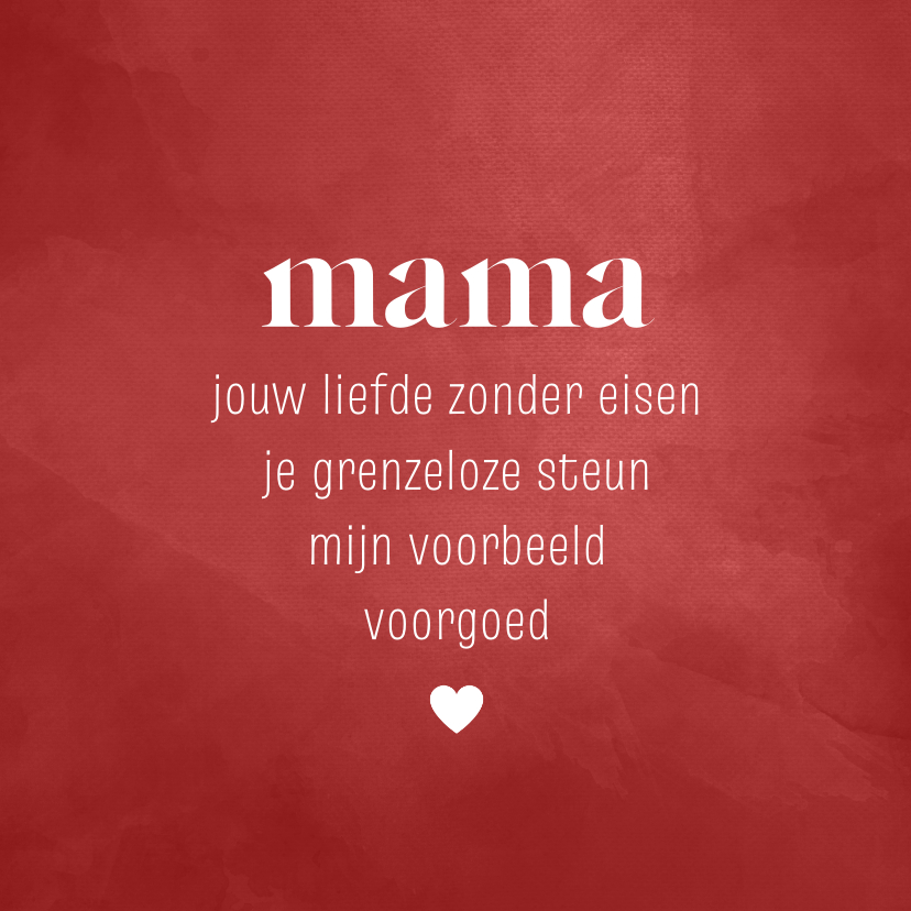 Moederdag kaarten - Moederdag elfje mama