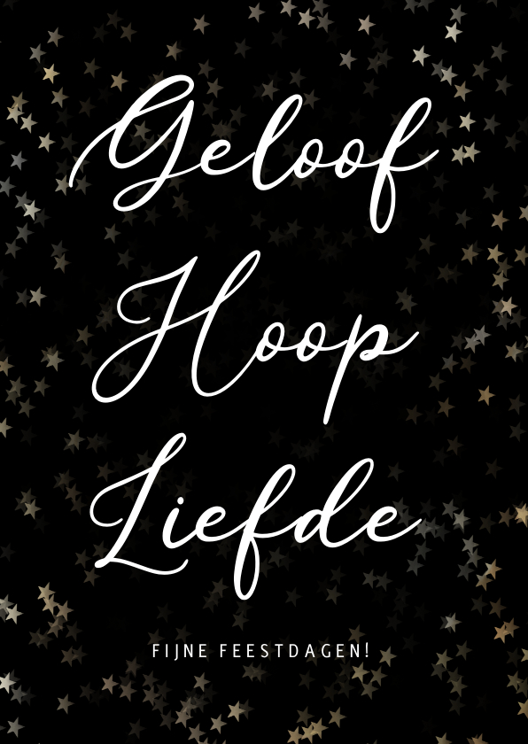 Nieuwjaarskaarten - Geloof, hoop & liefde - Christelijke nieuwjaarskaart 