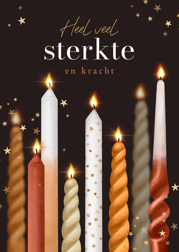 Sterkte kaarten - Sterkte kaart draaikaarsen lichtpuntjes sterretjes