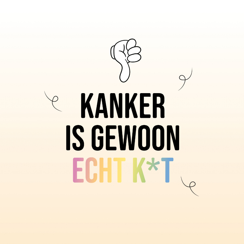 Sterkte kaarten - Sterkte kaart kanker is echt k*t