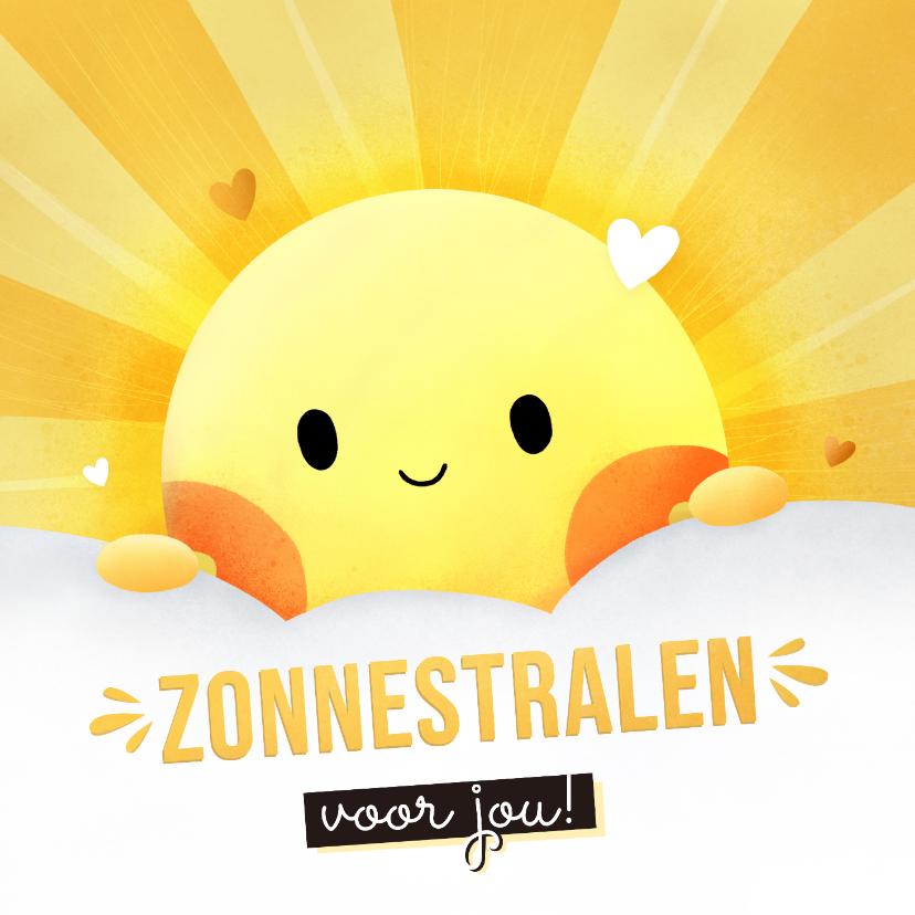 Sterkte kaarten - Sterkte kaart zonnestralen voor jou