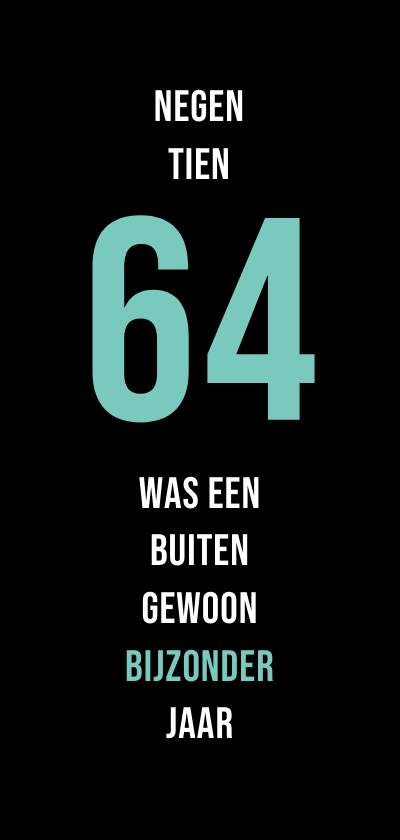 Uitnodigingen - uitnodiging geboren 1964 lang dubbel