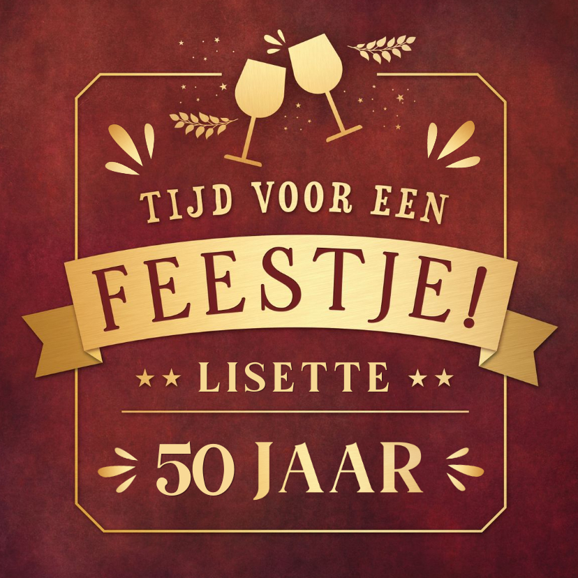 Uitnodigingen - Uitnodiging verjaardag feestje met wijn