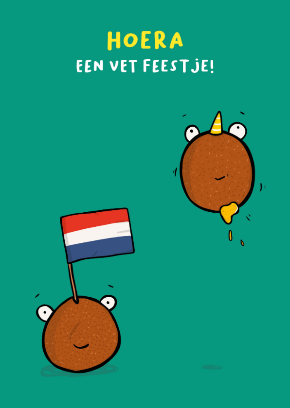 Uitnodigingen - Uitnodiging voor een vet feestje!