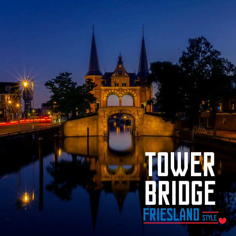 Vakantiekaarten - Tower Bridge Friesland Style