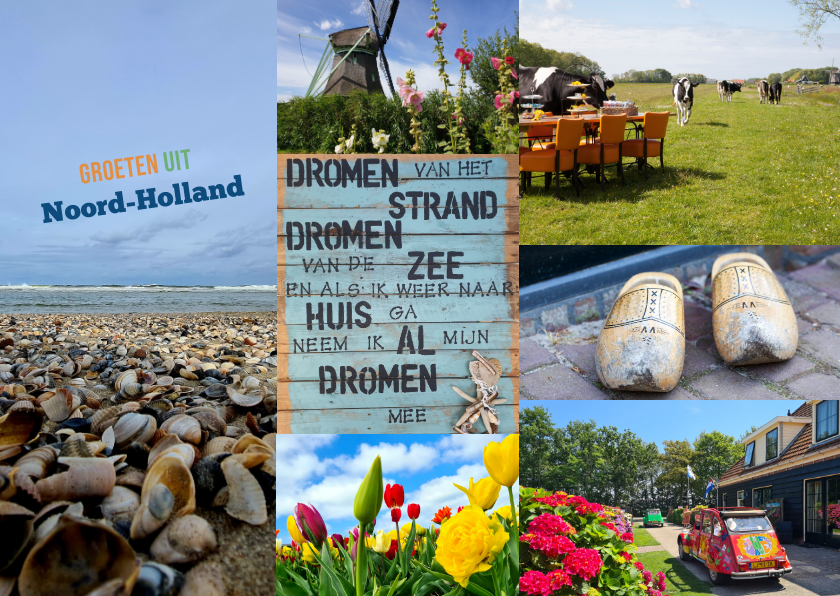 Vakantiekaarten - Vakantiekaart groeten uit de kop van Noord-Holland! 