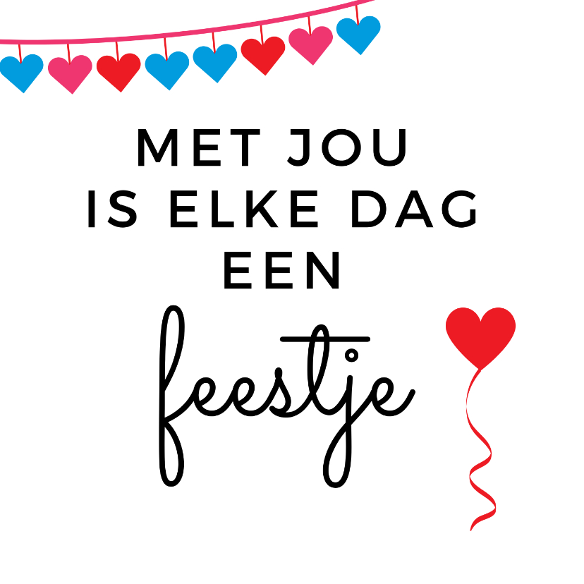 Valentijnskaarten - Stichting Jarige Job Valentijnskaart feestje