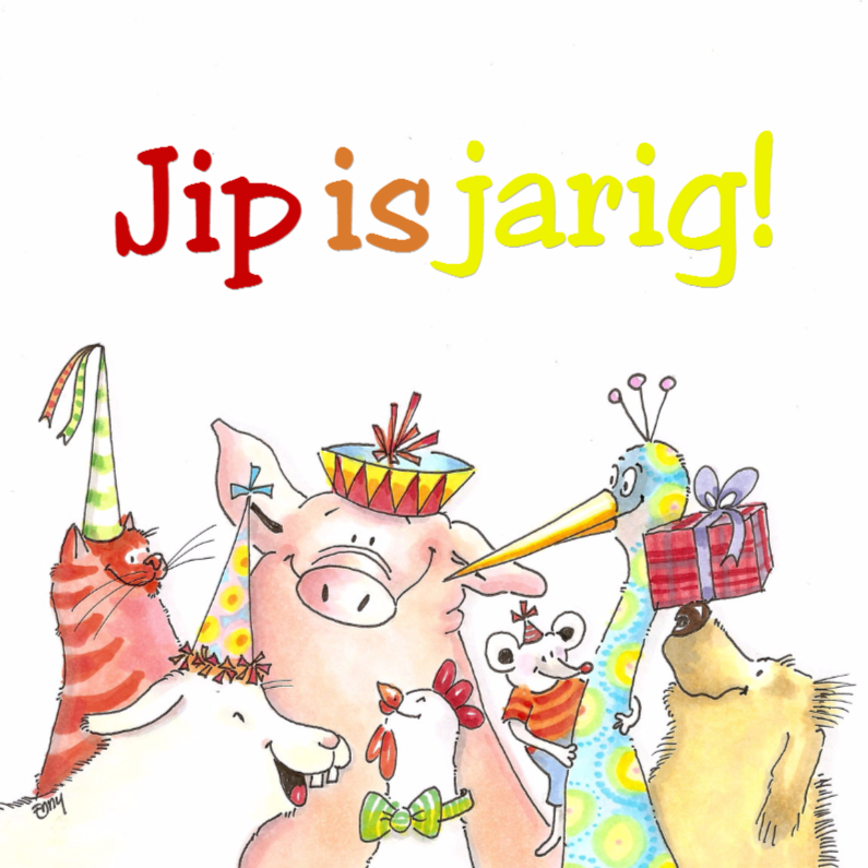 Verjaardagskaarten - Vrolijke dieren voor de jarige