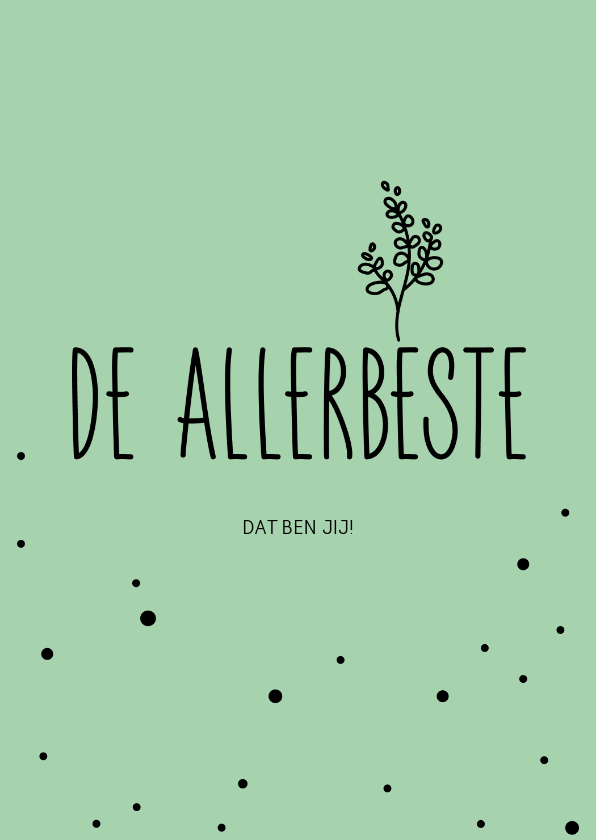 Wenskaarten - De allerbeste, dat ben jij - pastel