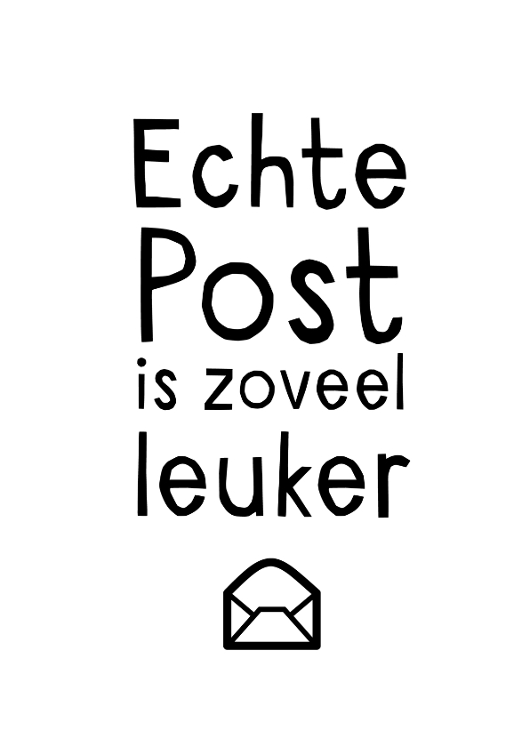 Wenskaarten - Echte post is zoveel leuker