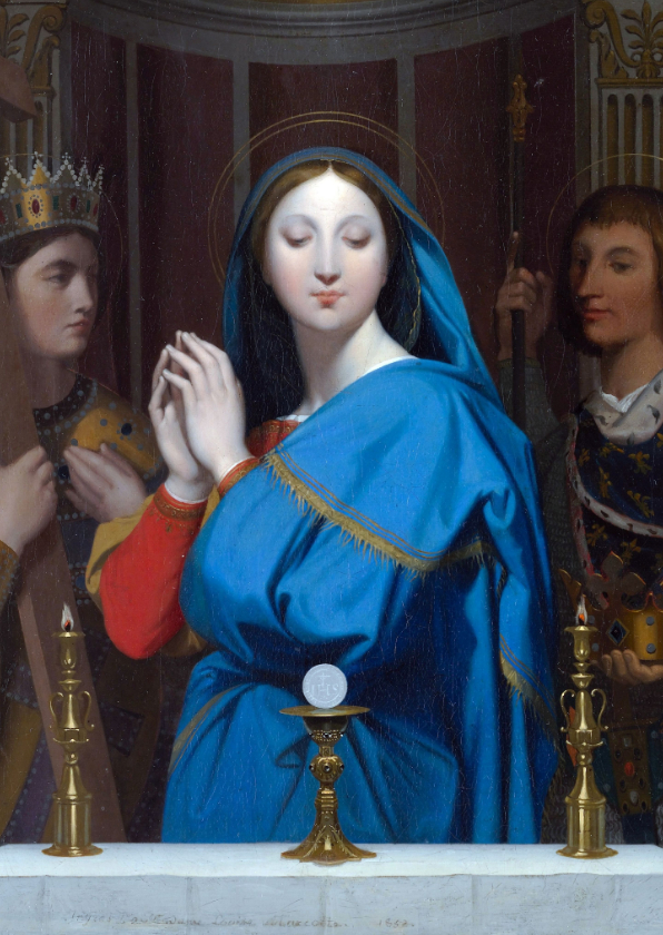 Wenskaarten - Kunstkaart 'De Maagd' van Jean-Auguste-Dominique Ingres