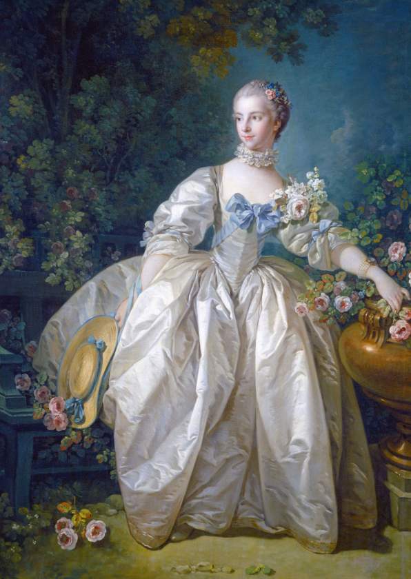 Wenskaarten - Kunstkaart van francois Boucher. Madame Bergeret