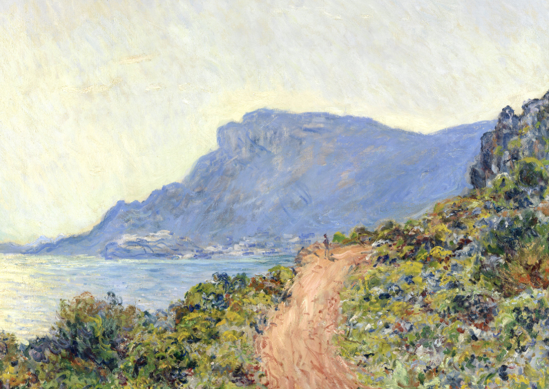 Wenskaarten - La Corniche bij Monac - Monet