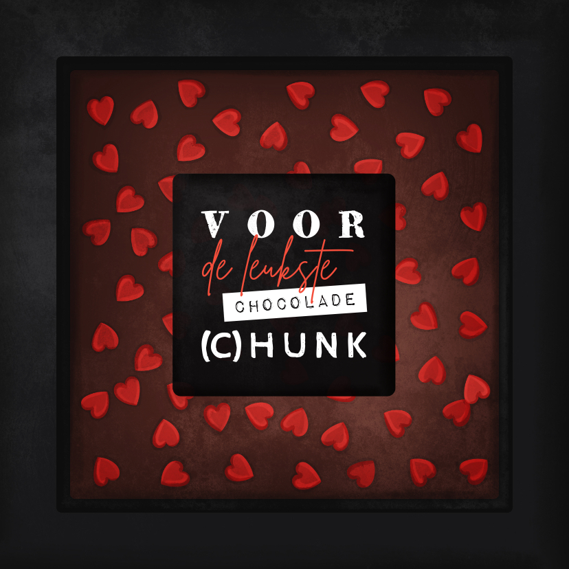 Wenskaarten - Liefde kaart voor de leukste chocolade (c)hunk