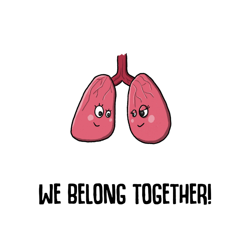 Wenskaarten - Liefde we belong together kaart