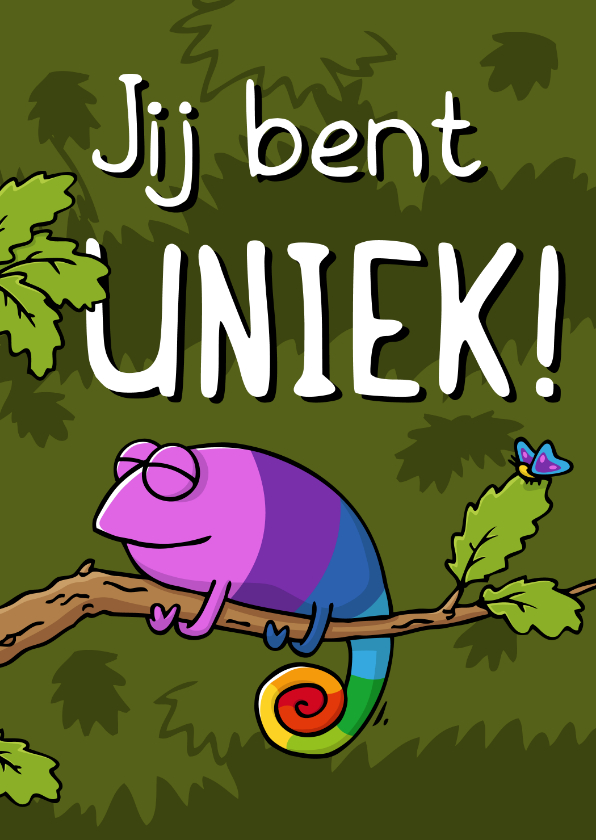 Wenskaarten - Liefdekaart jij bent uniek