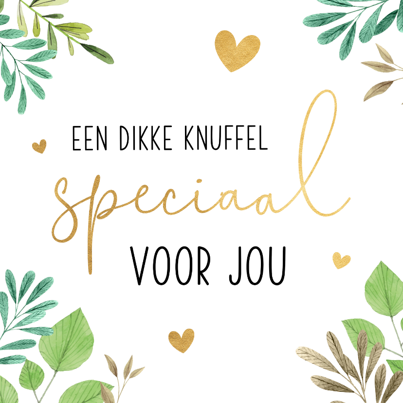 Wenskaarten - Liefdekaart knuffel voor jou