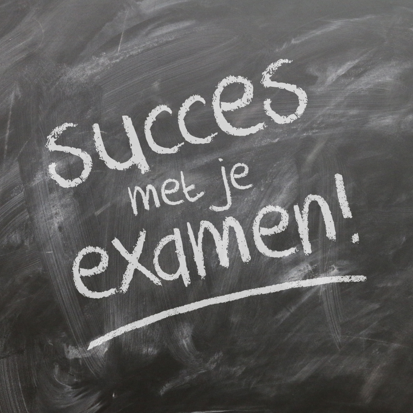 Wenskaarten - Succes met je examen kaart