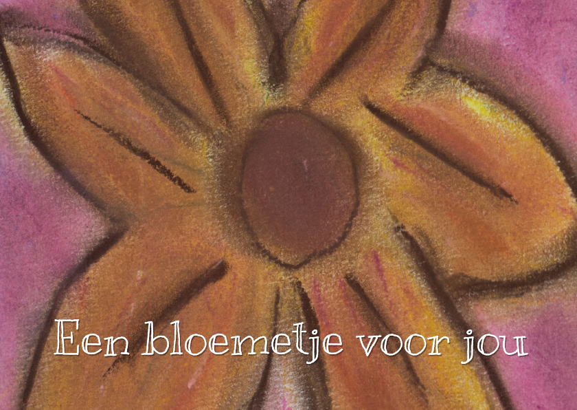 Wenskaarten - Wenskaart bloemetje