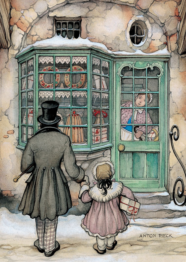 Zakelijke kerstkaarten - Zakelijke kerstkaart - Anton Pieck winkel